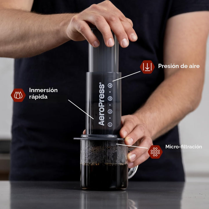 AeroPress Prensa de café transparente - Green Hills Coffee